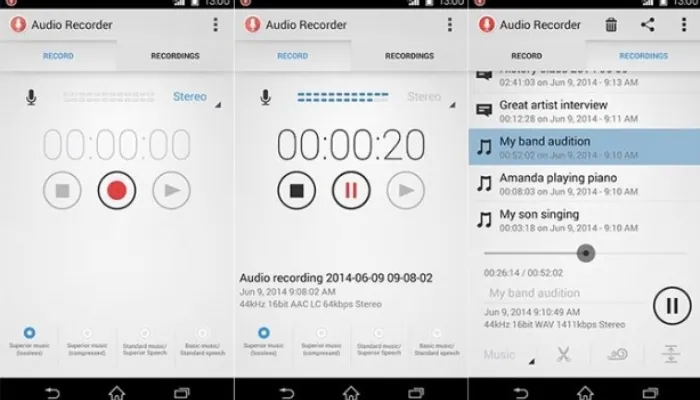 Aplikasi Perekam Suara Android Full Gratis